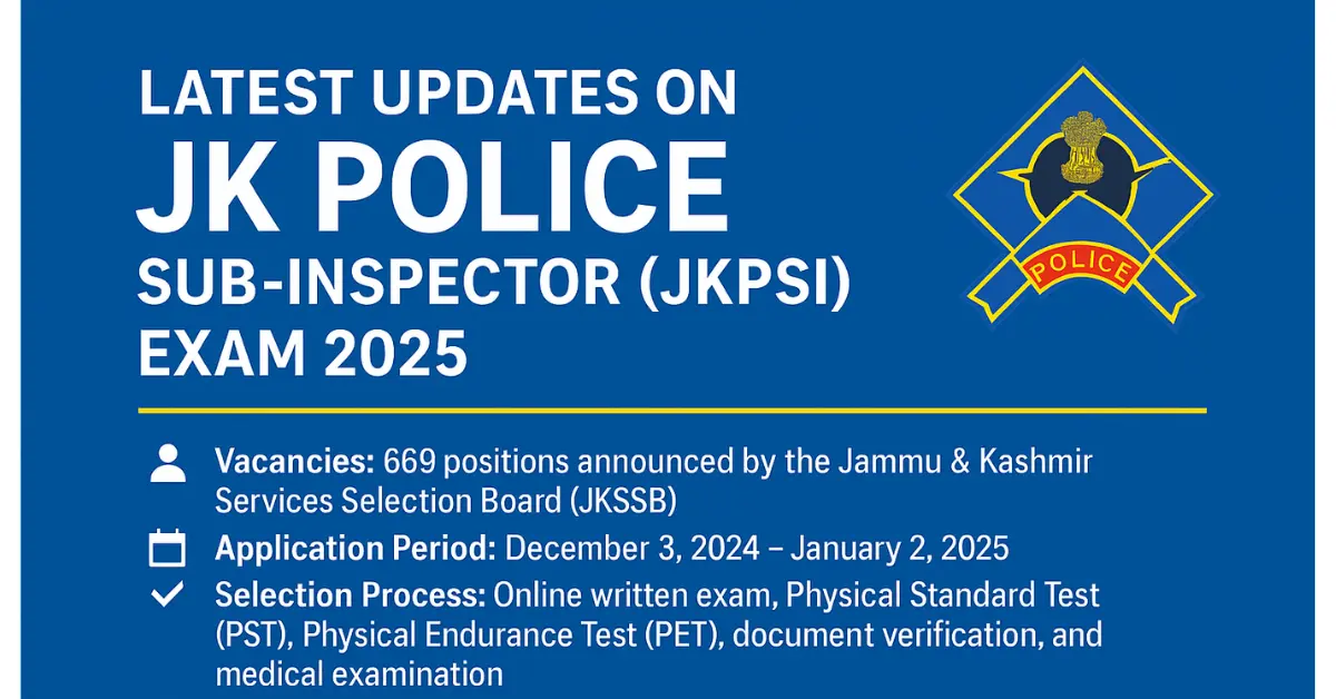 jk police sub inspector